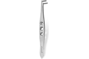 STELLMACHER INSTRUMENTS INC StellMacher Meibomian Gland Expressor Tool – Stainless Steel Eyelid Massage Tweezers for Dry Eyes, Stye & Chalazion Treatment – Multiple Tip Options (Roller Tip)