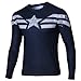 WUKE Men's Winter Solider Casual Long sleeve T-shirt