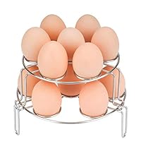 WaterLuu Egg Steamer Rack Stackable Egg Rack for Instant Pot Accessories - Fits for Instant Pot 5,6,8 qt Pressure Cooker - (2 pack)