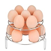 WaterLuu Egg Steamer Rack Stackable Egg Rack for Instant Pot Accessories - Fits for Instant Pot 5,6,8 qt Pressure Cooker - (2 pack)