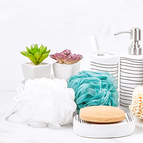 6Pcs Shower Pouf 60g Bath Loofah Shower Sponge Loofahs Exfoliating Mesh