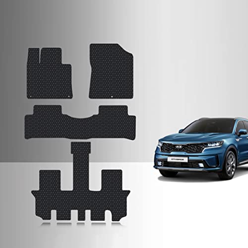 TOUGHPRO Floor Mats Accessories Set 1st + 2nd + 3rd Row Compatible with