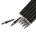 Misayar 12Pcs/lot 30 Inch Carbon Arrows Fletched 3 Inch Vane with Field Points for Recurve Compound Bow Targeting or Hunting