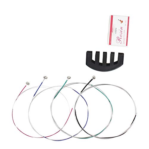 KOROWA 3PCS Great Violin Mute/Silencer Rosin String Set Instrument Accessories Set for Violin Lovers