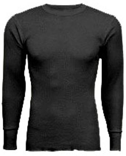 Indera - Mens Long Sleeve Thermal Top, 800LS,Black,Large