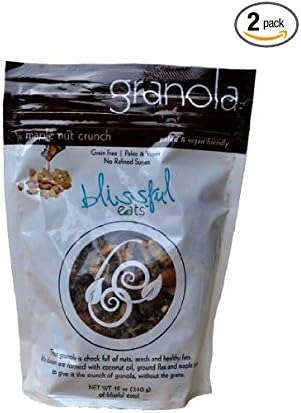 Blissful Eats Paleo Cereal Grainless Granola, Maple Nut Crunch 12 Ounce (Pack of Six)