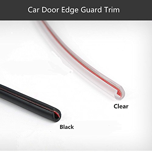 SJ 16Ft (5M ) Car Door Edge Guard Door Edge Guard Trim Car Edge Trim Rubber Seal Protector Guard Strip For Cars Edges (Clear)