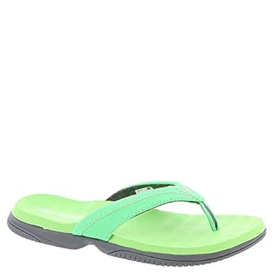 Amazon.com | New Balance Women's JoJo Thong, Agave Synthetic/Lycra Liner, US 9 B | Flip-Flops