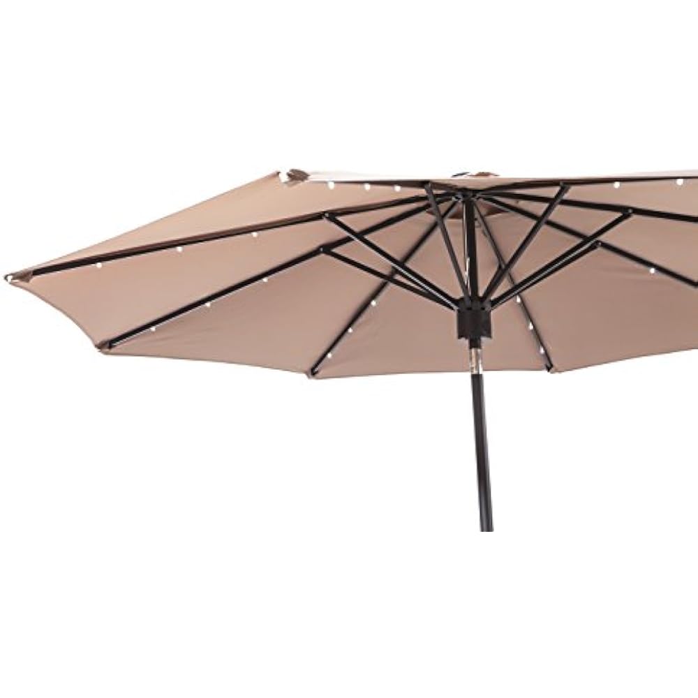 9Foot Umbrella With Bluetooth Speaker LED Lights Patio Umbrellas Garden & eBay