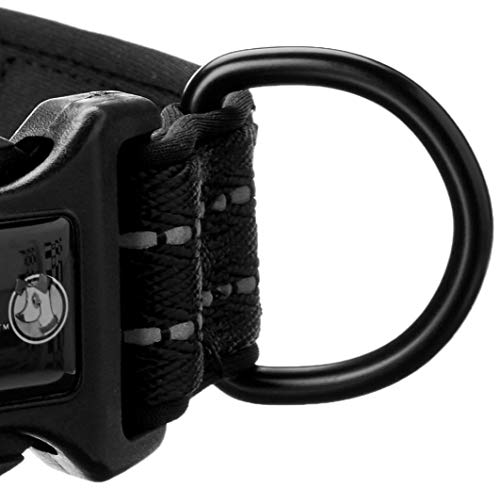 Alcott Adventure Collar with Reflective Stitching & Neoprene Padding, Large, Black 3