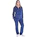 Mavis Garments Womens 2 Piece Sweatsuits Tracksuits Velvet Outfits Hoodie & Pant