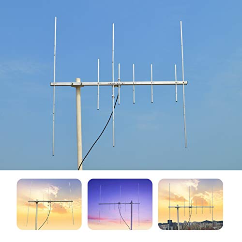 TWAYRDIO Yagi Ham Radio Antenna,Dual Band 2m 70cm VHF UHF Yagi,High