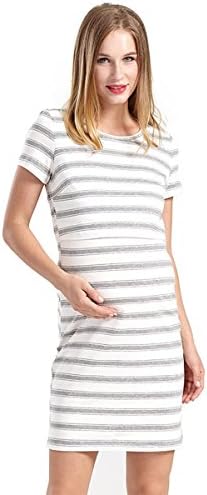 GHO Womens Maternity Nursing Dress Layered Breastfeeding Casual Clothing