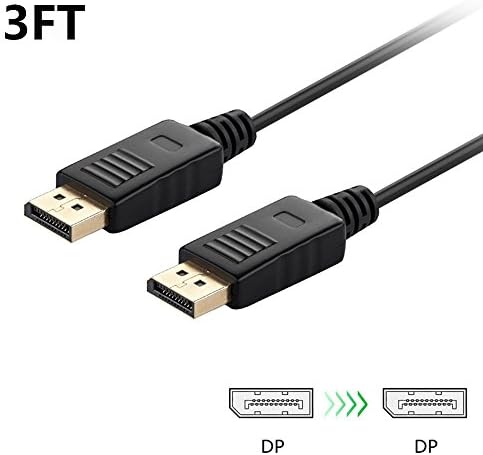 Ozright Gold Plated DisplayPort to DisplayPort Cable 3 Feet - 4K Resolution Ready(DisplayPort to DisplayPort 3FT)