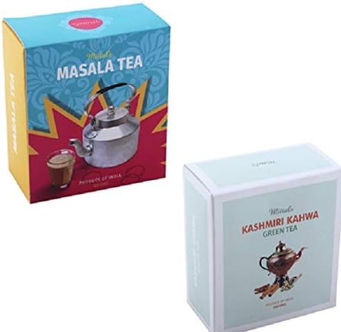 Masala chai and Kashmiri kahwa chai Tea for Immunity and Good Health Combo of 2