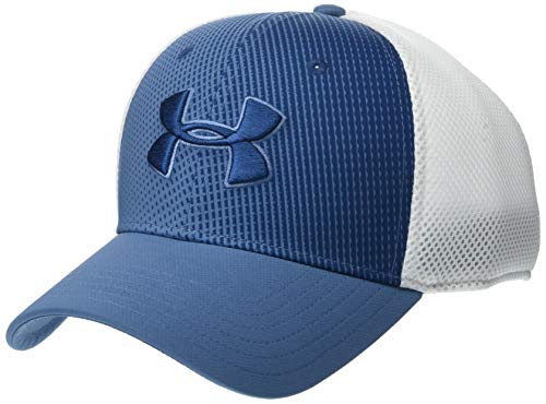 Under Armour Men's Microthread Golf Mesh Cap, Thunder//Petrol Blue, Medium/Large