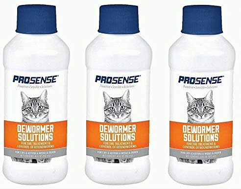 ProSense (3 Pack) Liquid Cat Dewormer, 4-oz Bottle