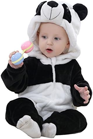 Unisex-baby Flannel Romper Animal Onesie Pajamas Outfits Suit