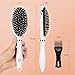 Hair Brush Boar Bristle Oval Paddle Hairbrush for Women Men Kids with Wet Dry Thick Thin Curly Long Short Hair, Detangling Brush for Straightening & Smoothing Hair