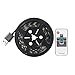 WenTop Led Strip Lights Waterproof USB Powered 5V 5050 RGB Black Strip Light 6.56ft(2M) 60leds Flexible Tape Light with RF Remote Controller for TV Back Lighting, PC Case, Desk, Trucks,Under Cabinet