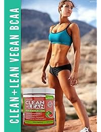 Limpiador + Lean Vegan BCAA"Plus de FitFarm USA: ultra limpio planta fermentada BCAA + energía...