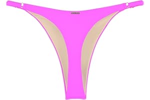 RELLECIGA Women's High Cut Thong Bikini Bottom