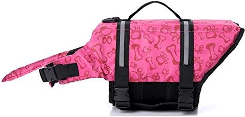Paw Essentials Dog Life Jackets with Extra Padding for Dogs - Pink, Extra Small, Chest:11.81"-15.75", Neck:6.69"-9.84", Length:7.87"