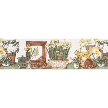 Garden Wallpaper Border KL76986DC - - Amazon.com