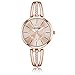 ETEVON Womenâ€s â€˜Crystal Bridgeâ€ Quartz Analog Watch with Luminous Pointers and Rose Gold Bracelet Waterproof, Fashion Dress Wrist Watches for Women