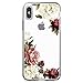 iPhone Xs Max Case, iPhone Xs Max Case with Flowers, Ueokeird Slim Shockproof Clear Floral Pattern Soft Flexible TPU Back Phone Cove for Apple iPhone Xs Max 6.5 inch (2018) (Blossom Flower)