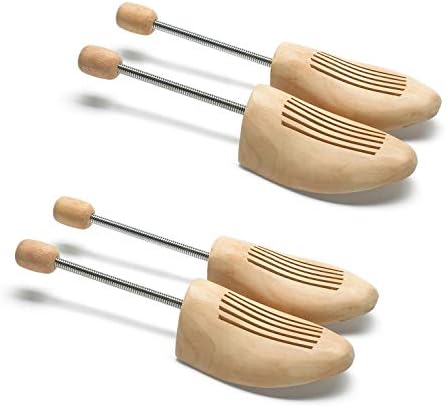 FootologyMens Large Wooden Shoe Trees - Fits UK Shoe 10-11 / European Shoe 44-45. Ideal for Retaining Shape of Shoes. Great Value Multi Buy Offers