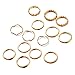 FINETOO 14 PCS Simple Knuckle Midi Ring Set Multi Size for Women/Girl CZ Finger Stackable Rings Set Jewelry Friendship