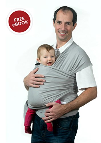 Best Baby Sling Carrier by Eliclaire - #1 Style Baby Wrap Carrier in
Original Grey - Best Baby Shower Gift for Mothers with Newborns to
35lbs Babies Best Baby Sling Carrier by Eliclaire - #1 Style Baby Wrap Carrier in
Original Grey - Best Baby Shower Gift for Mothers with Newborns to
35lbs Babies