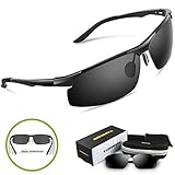 Torege Men's Sports Style Polarized Sunglasses Driver Glasses Unbreakable Frame M291