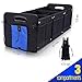 GEEDAR Large Trunk Organizers and Storage Car Organizer for SUV 3 Compartments Collapsible Portable Non-Slip Bottom Tie Down Straps (Eagle)