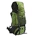 MISSION PEAK GEAR Alpine 3600 60L Internal Frame Hiking Backpack (Army Green)