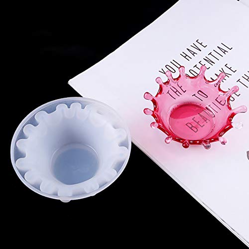 FineInno Resin Silicone Mold Dish Molds Trinket Dish Tray Molds Epoxy Resin Molds for Jewelry Ring Dish Holder Casting Mold DIY Craft (Silicone Mold)