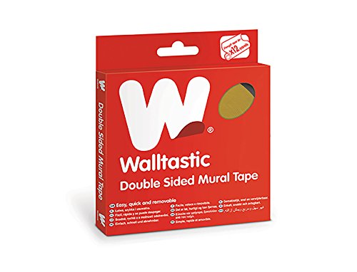 Walltastic WT40748 Traditional Double Sided Mural Tape, Transparent