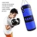 Luniquz Punching Bag for Kids Adults, Unfilled Hanging Boxing Bag Set for Kickboxing Training MMA Muay Thai Sparring, 31
