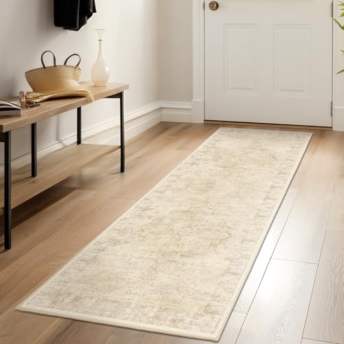 Jainmy Farmhouse Beige Runner Rugs