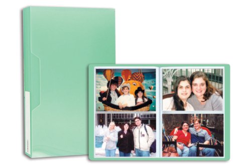Pioneer Photo Albums CF-2 72-Pocket Poly Cover Space Saver Photo Album, Green