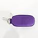 Rudmox Keychain Essential Oil Carrying Case Holds 10 Bottles 2ml&3ml for Travel or Home Storage Shockproof Padded Thick Foam Inside with with 5pack 2ml Dram Vials Sample (Purple)