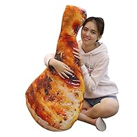 TQZY 3D Simulation Baked Chicken Leg Napping Pillow & Home Decorative Food Cushion & Vivid Plush Stuffed Toy,A,110CM