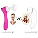 Sucker & Vibrator, Waterproof Rechargeable G Spot & Nipple & Clitoris Stimulator, 11 Powerful Vibrating Modes Sex Toy (Pink)