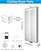 Kasydoff Portable Clothes Dryer Personal Electric Laundry Drying Rack 33 LB Capacity Folding Clothes Dryers for Apartment Energy Saving Clothing Dryers Digital Automatic Timer for Travel