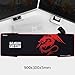 excovip Red Dragon 5 mm Extended Gaming Mouse Pad XXL Red Big Extra Large Long Gaming Pad Professional E-Sport Computer Mat 35