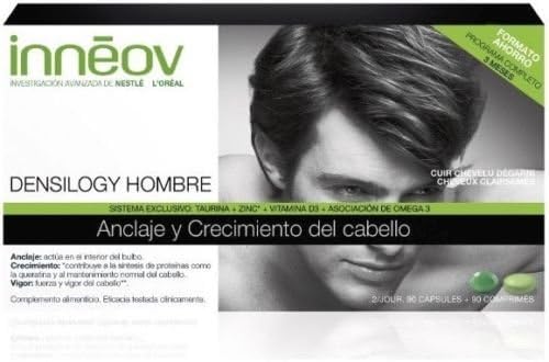 INNEOV DENSILOGY HOMME MEN HAIR LOSS VICHY LOREAL ANTI QUEDA 180 TABS ANTICAIDA Treatment Hair