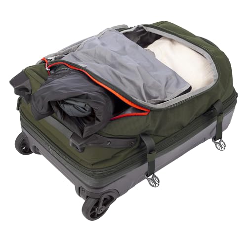 Eddie Bauer Expedition 22 Duffel Bag 2.0 - Lightweight Travel Luggage Made From Rugged Polycarbonate and Nylon, Dk Thyme