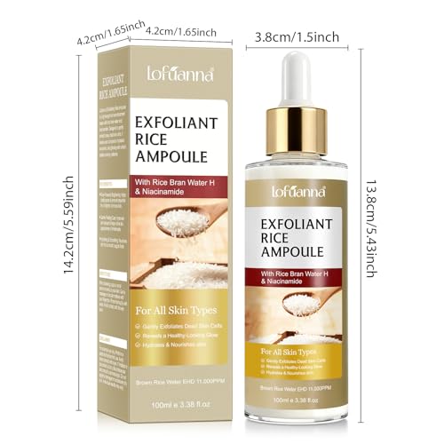White Rice Gentle Face & Body Exfoliator, Helps Remove Blackheads & Dead Skin, Exfoliation & Hydration, Pore Care, White Rice Glow (100ml)