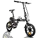 ECOTRIC Portable Electric City Bike Aluminum 14 inch Folding Frame with Detachable 36V/8AH Battery Lithium Battery 250W Motor Suitable for Teen and Adult (Black)thumb 2